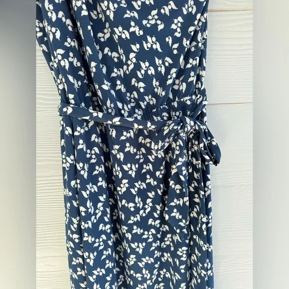 Ralph Lauren Elegant Blue Floral One-Shoulder Dress - Picture 7 of 13